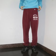 画像2: 90's Champion REVERSE WEAVE USA製 "NUTLEY ATHLETICS" プリントスウェットパンツ M (2)