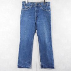 画像1: 80's Levi's 517 USA製 オレンジタブ ベルボトムデニムパンツ W33 (1)