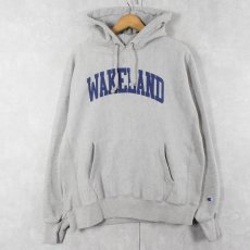 画像1: Champion REVERSE WEAVE "WAKELAND" プリントスウェットフーディー L (1)