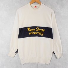 画像1: 80〜90's H.WOLF & SONS USA製 "Kent State university" プリントスウェット (1)