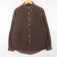 画像1: Ralph Lauren "CUSTOM FIT" コーデュロイ ボタンダウンシャツ L (1)