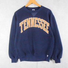 画像1: 90's RUSSELL ATHLETIC USA製 "TENNESSEE" 前V プリントスウェット M (1)