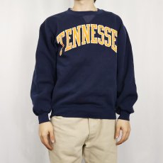 画像2: 90's RUSSELL ATHLETIC USA製 "TENNESSEE" 前V プリントスウェット M (2)