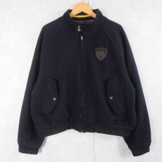 画像1: POLO Ralph Lauren パッチ付き メルトンウールジャケット NAVY M (1)