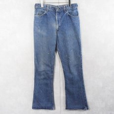 画像3: 70's Levi's 646 オレンジタブ ベルボトムデニムパンツ W32 (3)