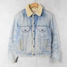 画像1: 70's Levi's USA製 デニムボアジャケット SIZE42 (1)