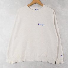 画像1: 80〜90's Champion USA製 青刺繍タグ 後期 前Vスウェット XL  (1)