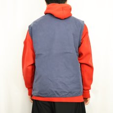 画像3: 80's Fay コットンファイヤーマンベスト NAVY M (3)