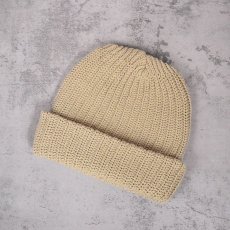 画像2: COLUMBIA KNIT USA製 ロングコットンウォッチキャップ OLDGOLD (2)