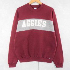 画像1: 80's RUSSELL ATHLETIC USA製 "AGGIES" プリントスウェット L (1)