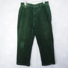 画像4: POLO Ralph Lauren "FINE TAILORING" 太畝コーデュロイパンツ GREEN W32 (4)