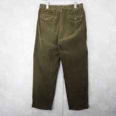 画像2: POLO Ralph Lauren "HAMMOND PANT" 2タック コーデュロイパンツ BROWN W32 (2)