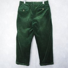 画像5: POLO Ralph Lauren "FINE TAILORING" 太畝コーデュロイパンツ GREEN W32 (5)