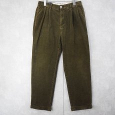 画像1: POLO Ralph Lauren "HAMMOND PANT" 2タック コーデュロイパンツ BROWN W32 (1)