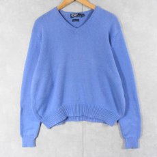 画像2: 90's POLO Ralph Lauren コットンニットセーター XL (2)