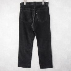 画像2: 80's  Levi's 519 コーデュロイパンツ BLACK W32 (2)