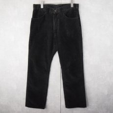 画像1: 80's  Levi's 519 コーデュロイパンツ BLACK W32 (1)