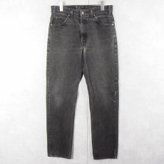 画像1: 90's Levi's 501 REGULAR FIT STRAIGHT LEG "サルファブラック" ブラックデニムパンツ W31 (1)