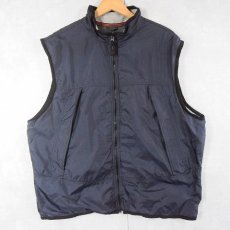 画像1: GAP "SEKRI TYPE" 裏サーマル ナイロンベスト NAVY XL (1)