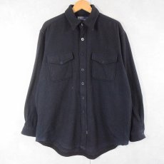 画像1: POLO Ralph Lauren "U.S.NAVY TYPE" CPOシャツ NAVY L (1)