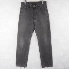 画像1: 90's〜 Levi's 501 "サルファブラック" ブラックデニムパンツ W31 (1)