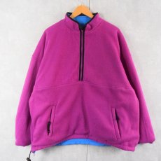 画像2: GAP ナイロン×フリース リバーシブル プルオーバージャケット XL (2)