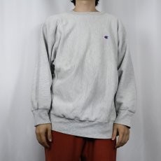 画像2: 80's Champion REVERSE WEAVE トリコタグ USA製 目付きスウェット XL (2)