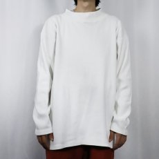 画像2: 90's J.CREW USA製 モックネックロンT L (2)