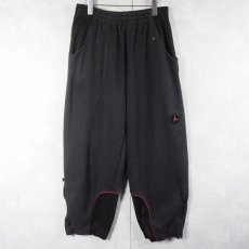 画像1: NIKE JORDAN パッチ付き スウェットパンツ BLACK L (1)