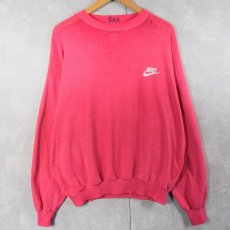 画像4: 80's NIKE USA製 紺タグ ロゴプリントスウェット XL (4)