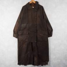 画像1: VINTAGE Oilskins of the Outback オイルドコート BROWN L (1)