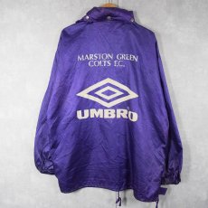 画像2: 90's UMBRO ロゴプリント ナイロンジャケット S (2)