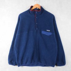 画像1: 90's Patagonia USA製 スナップT NAVY L (1)