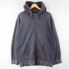 画像1: Guide Series フェードスウェットジップパーカー NAVY L (1)