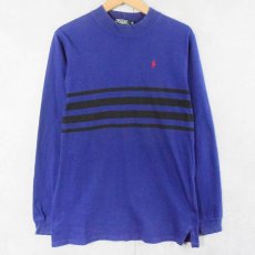 画像1: 80's POLO Ralph Lauren USA製 ボーダー柄 ロンT XL (1)