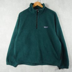 画像1: 80's Eddie Bauer フリースプルオーバージャケット GREEN L (1)