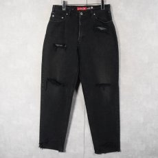 画像1: 90's Levi's SILVER TAB USA製 "Loose" サルファブラック ブラックデニムパンツ W31 (1)