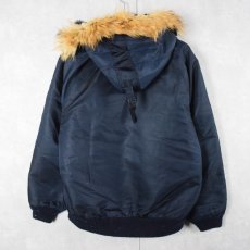 画像2: 70〜80's 民間品 "N-5A TYPE" フライトジャケット NAVY SIZE38 (2)