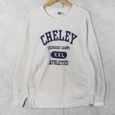 画像1: 90's Lee USA製 REVERSE WEAVE TYPE "CHELEY" プリントスウェット L (1)