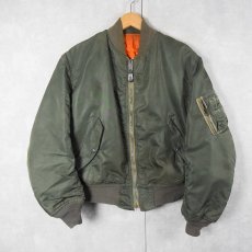 画像1: 民間品 80's〜  ALPHA INDUSTRIES,INC. MA-1 フライトジャケット MEDIUM (1)