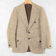 画像1: 70〜80's Burberrys' "IRISH TWEED" ENGLAND製 ウールツイード テーラードジャケット (1)