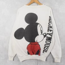 画像2: 90's Disney USA製 MICKEY MOUSE キャラクタープリントスウェット L (2)