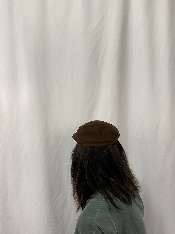 アメリカ製 ブラウン 茶色 帽子 レザー 革 │ヴィテージ古着屋Feeet 