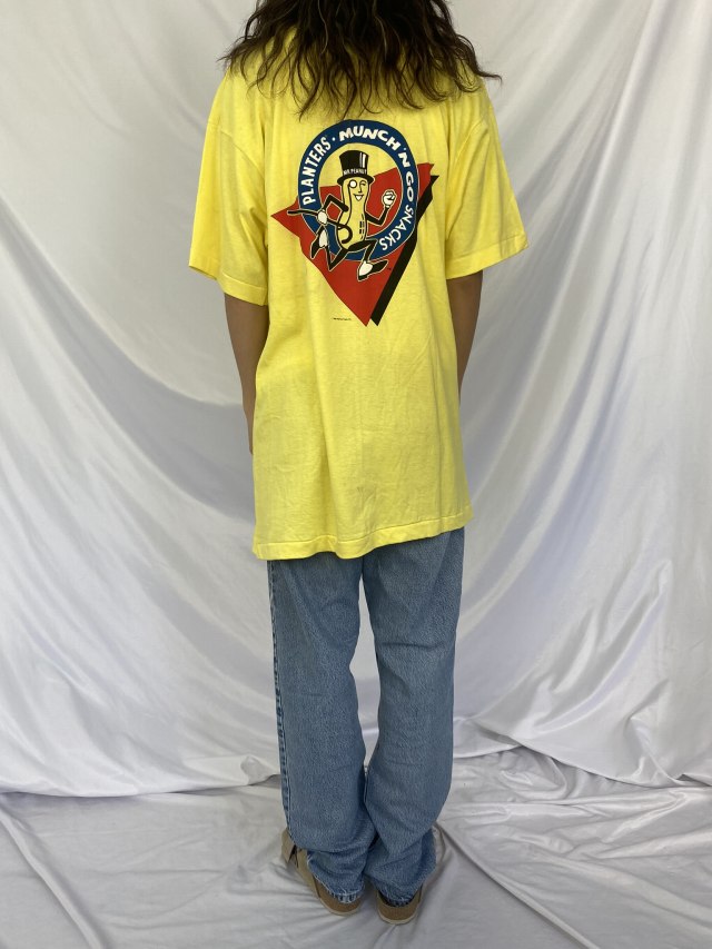 ピッグペンピーナッツ　ハワイ　レインボー　Tシャツ　イエロー黄色USサイズM ヴィンテージ