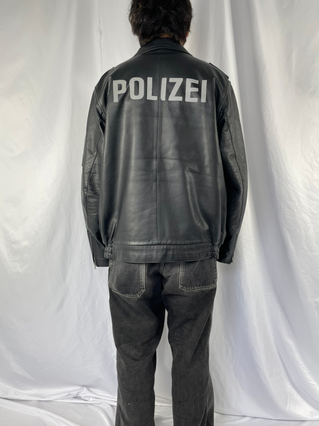 ドイツ警察 レザージャケット - アウター