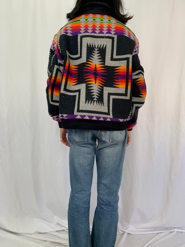 PENDLETON USA製 ネイティブ柄 ウールジャケット XL