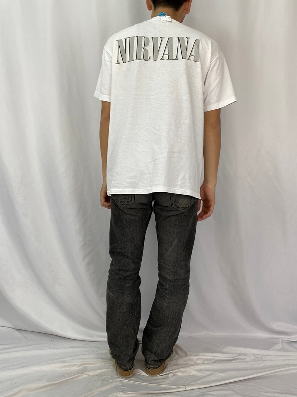 90's NIRVANA ロックバンドTシャツ L