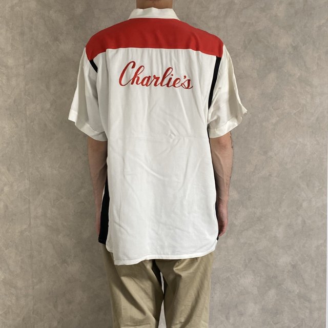 60年代 クラウンプリンス ボーリングシャツ チェーンステッチ