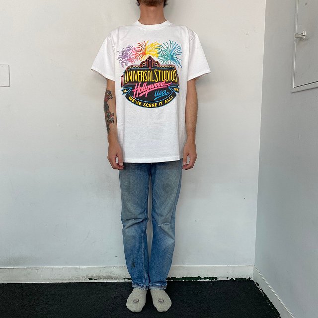 在庫新品 90s USA製 UNIVERSAL STUDIOS スペシャル Tシャツ 0TjFl