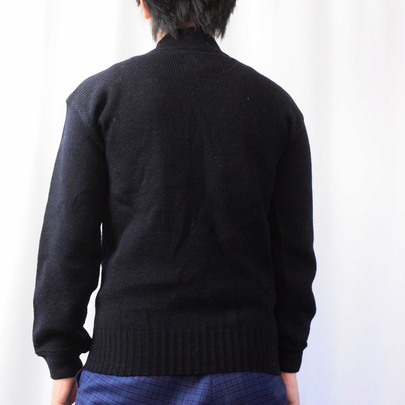 40's U.S.NAVY GOBウールニットセーター BLACK